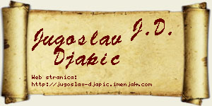 Jugoslav Đapić vizit kartica